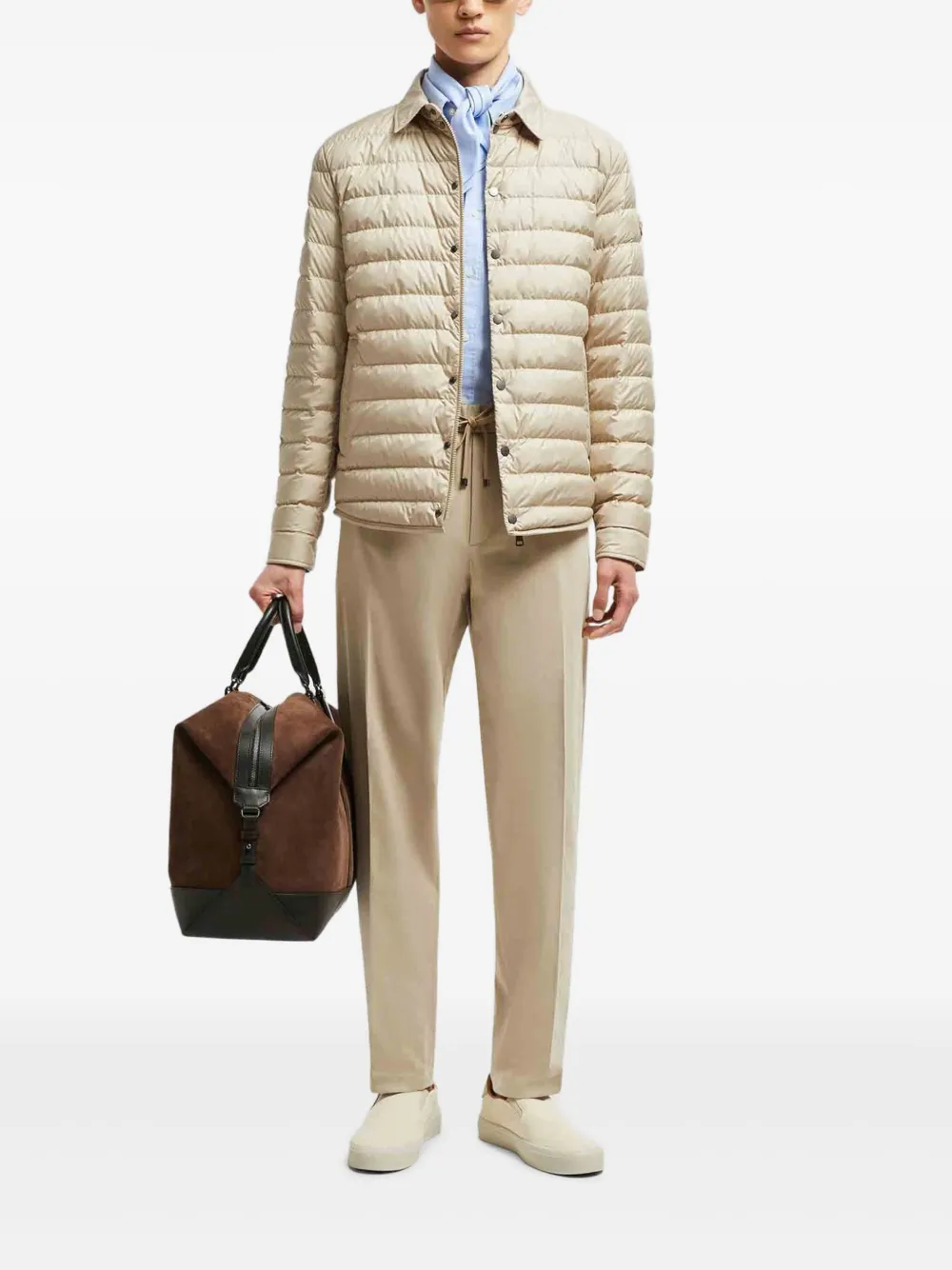 Moncler drawstring chinos - Beige