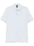BOSS mélange-effect polo shirt - Blue