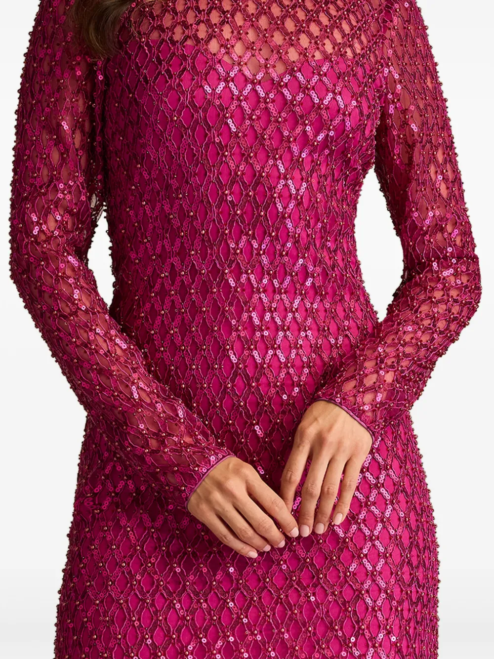 Tadashi Shoji Halim jurk Roze