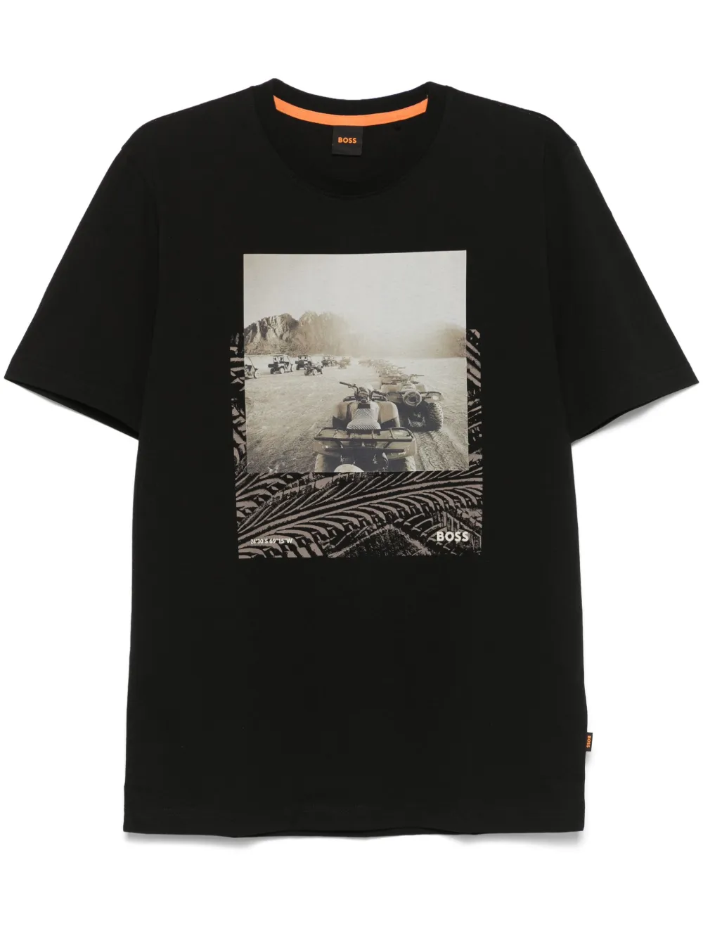 BOSS フォトプリント Tシャツ - ブラック BOSS フォトプリント Tシャツ - ブラック