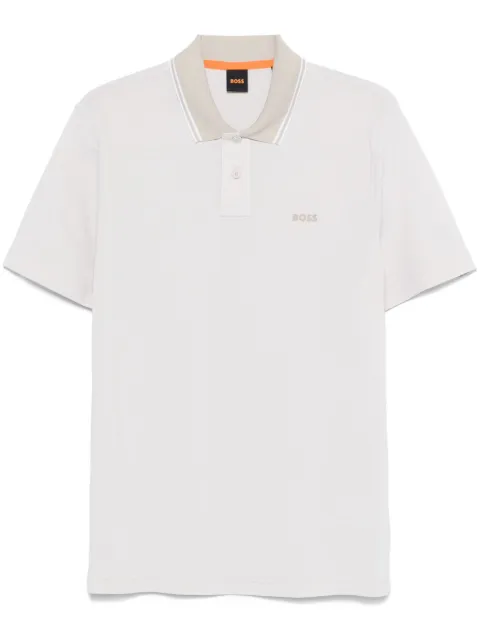 BOSS playera tipo polo con aplique del logo
