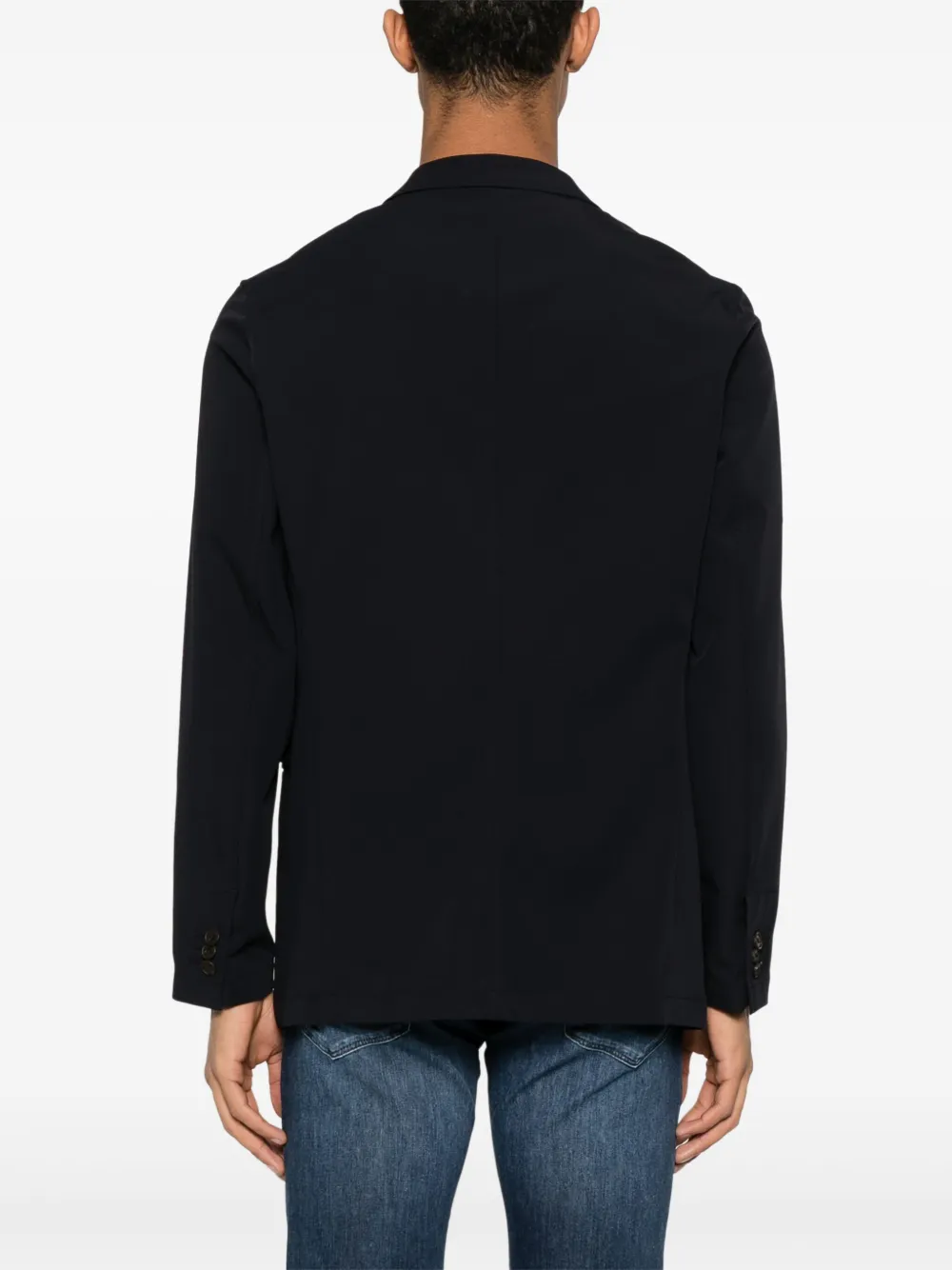 Emporio Armani Blazer met enkele rij knopen Blauw