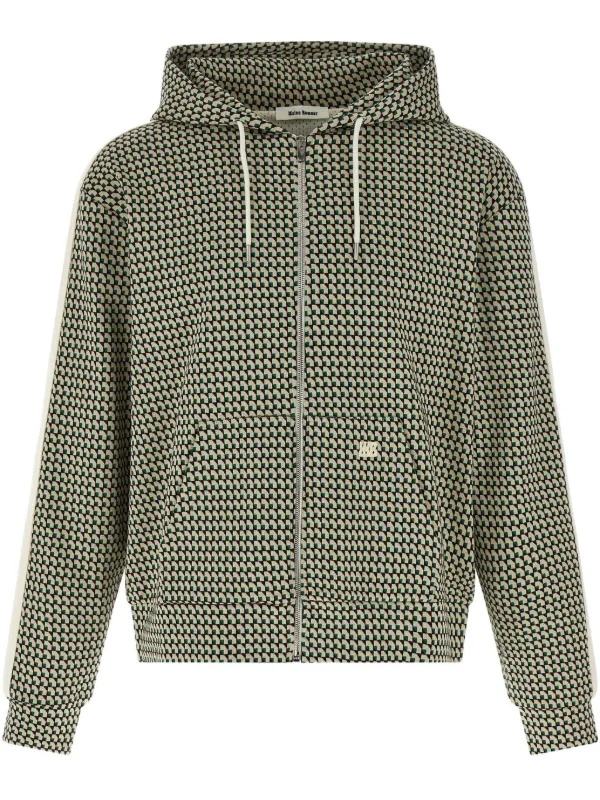 Wales Bonner Power Hoodie Sweatshirt in Green