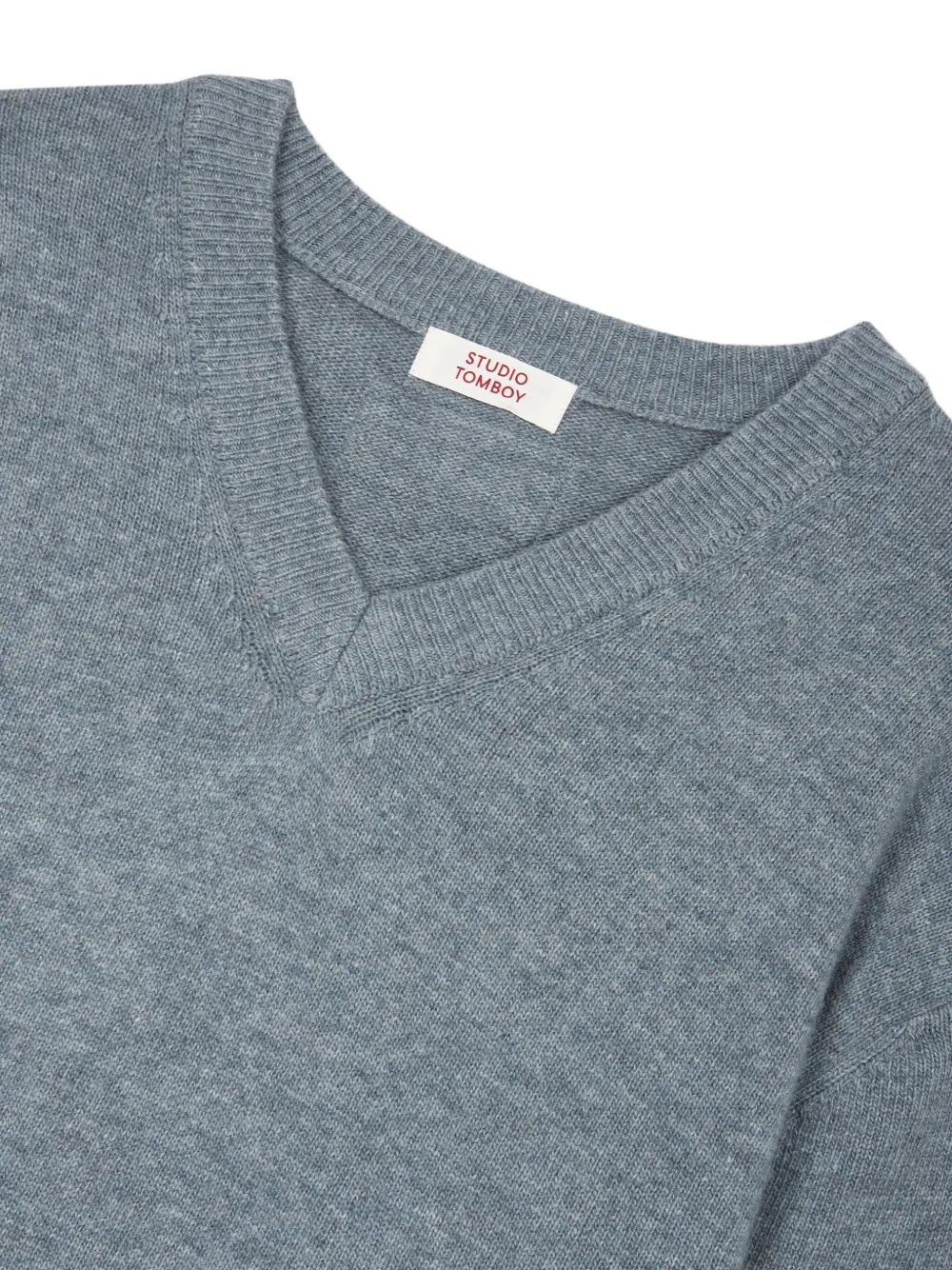 STUDIO TOMBOY Trui met V-hals Blauw