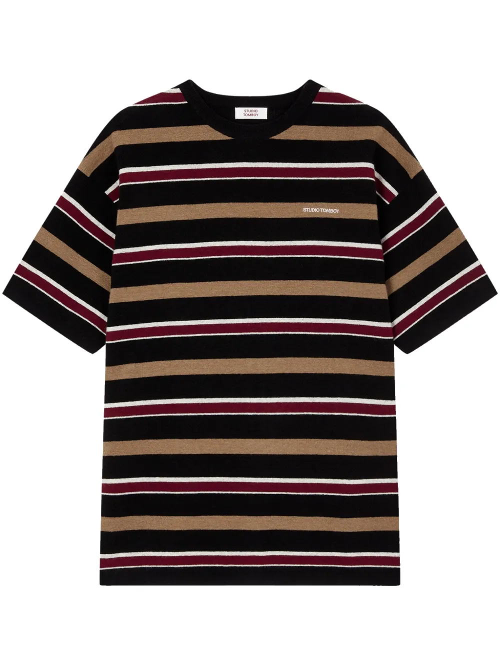 STUDIO TOMBOY playera con motivo de rayas | negro | Image 1