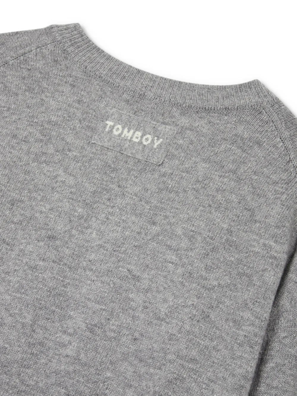 STUDIO TOMBOY Trui met V-hals Grijs