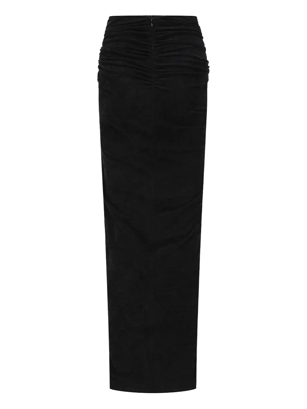 OUDE WAAG draped maxi skirt - Zwart