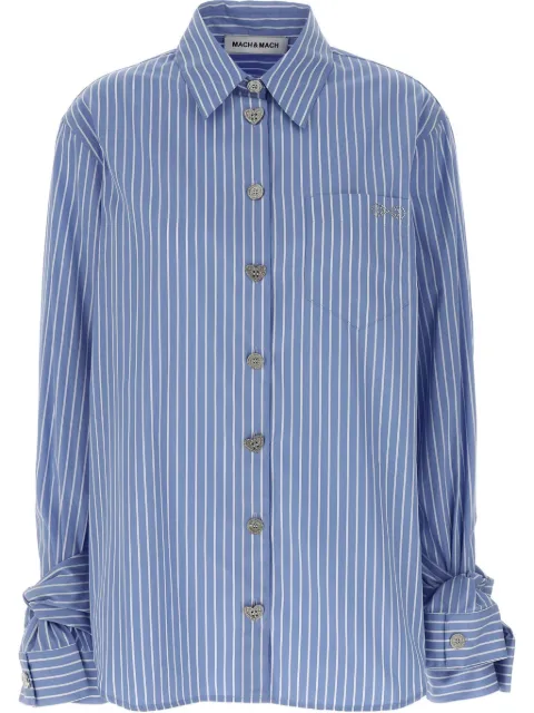 MACH & MACH camisa Jewel a rayas