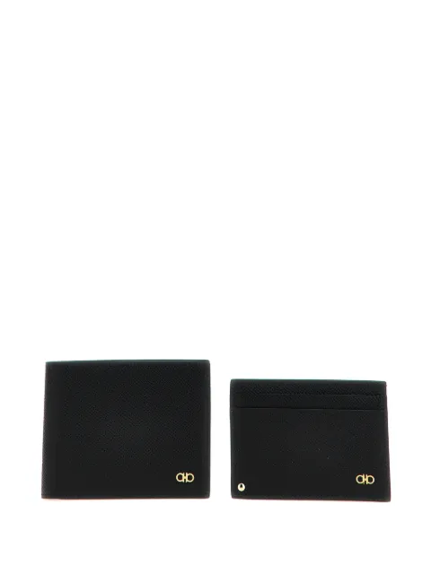 Ferragamo Gancio wallet + card holder set