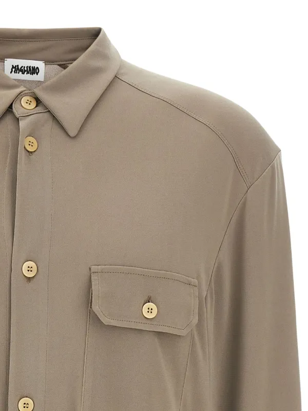 Magliano Vendemmia Shirt | Grey | FARFETCH JO