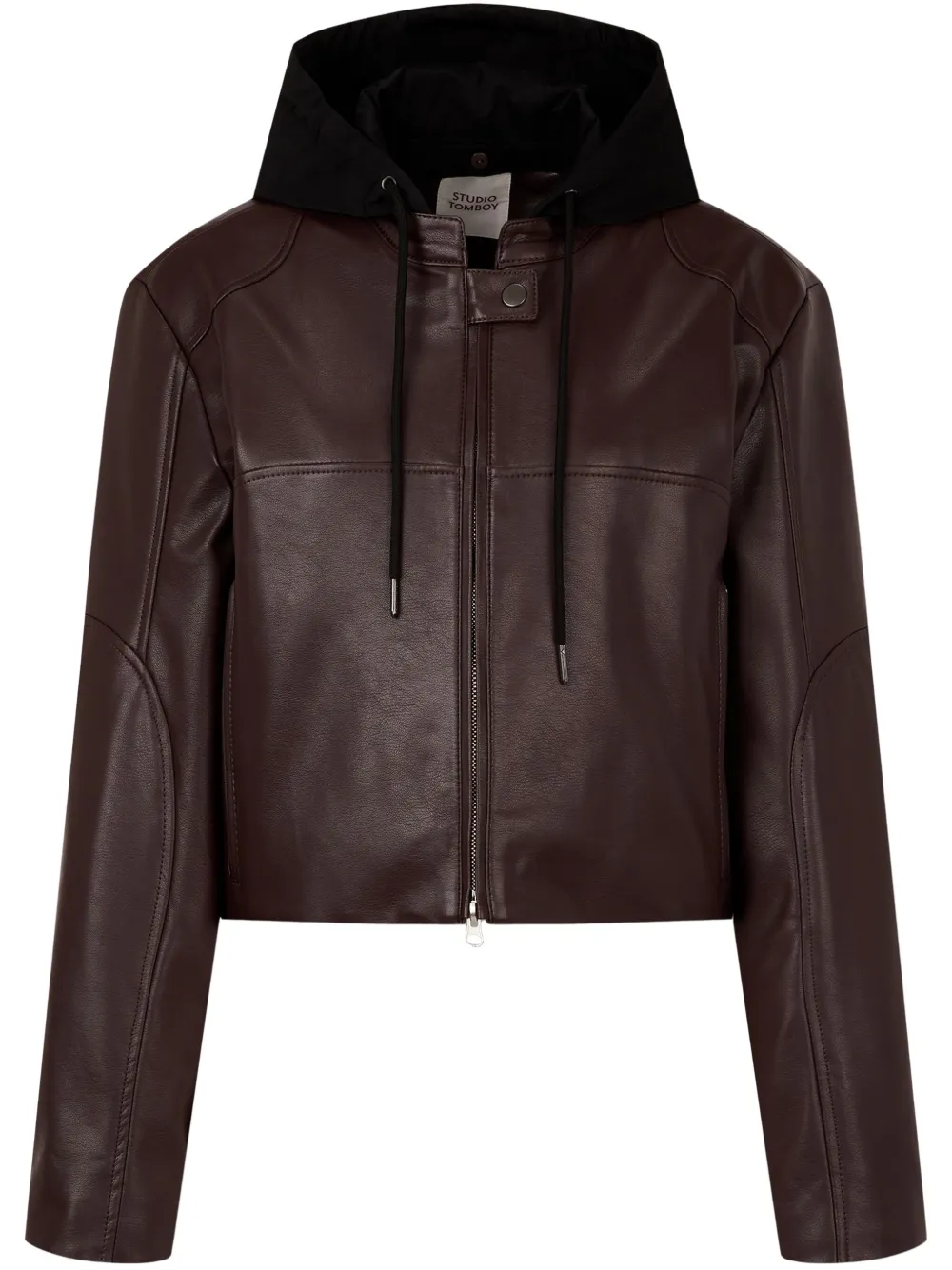 faux-leather jacket