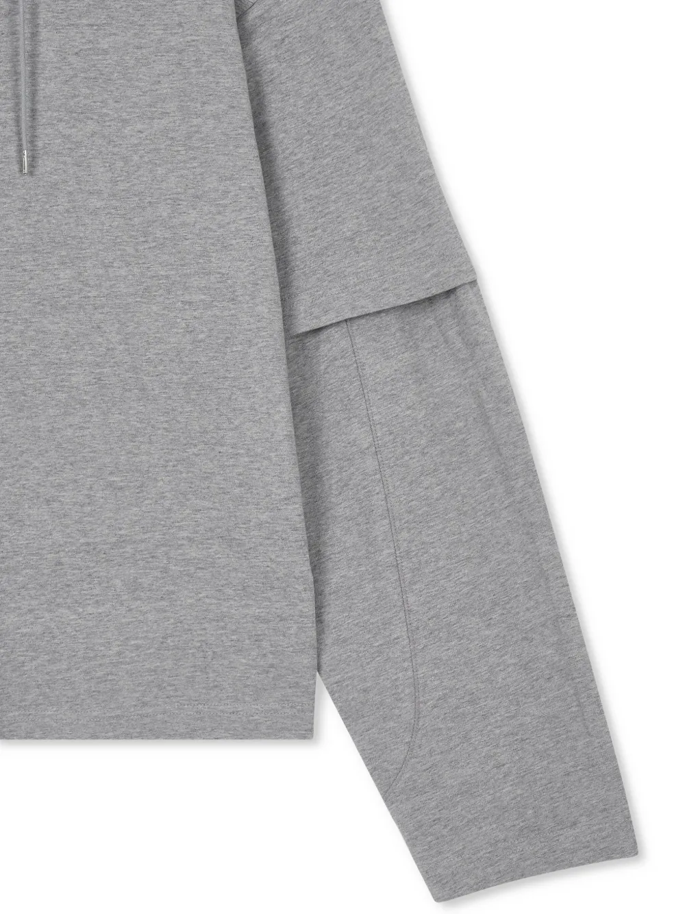 Studio Tomboy Double-layer Hoodie In Grey