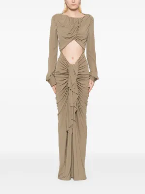 【関税込み】Christopher Esber ブラック ルーシュ 長袖トップス Women's New Arrivals | The Webster