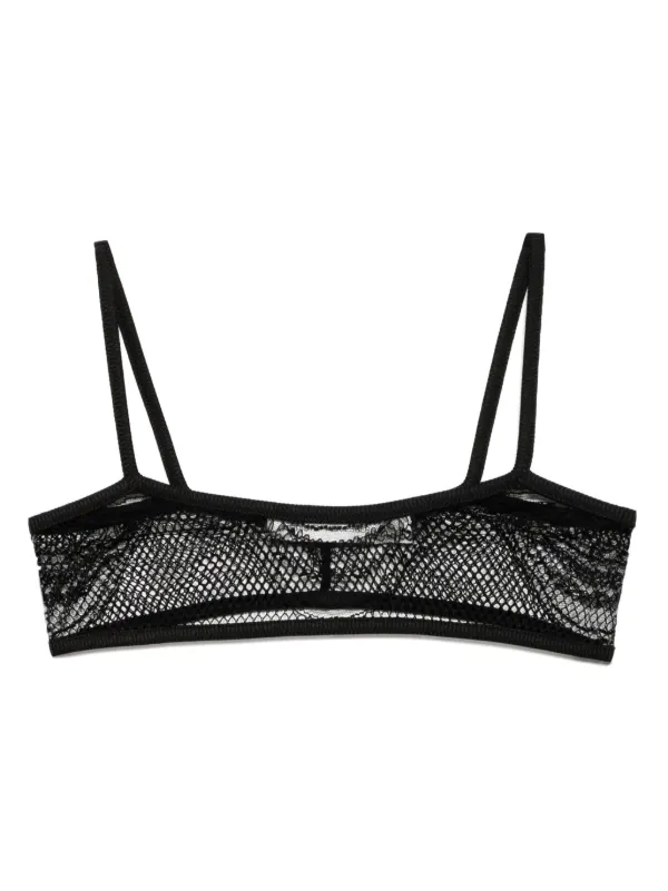 Christopher Esber Lace Bralette in Black