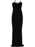 Christopher Esber Odessa arced strapless gown dress - Black