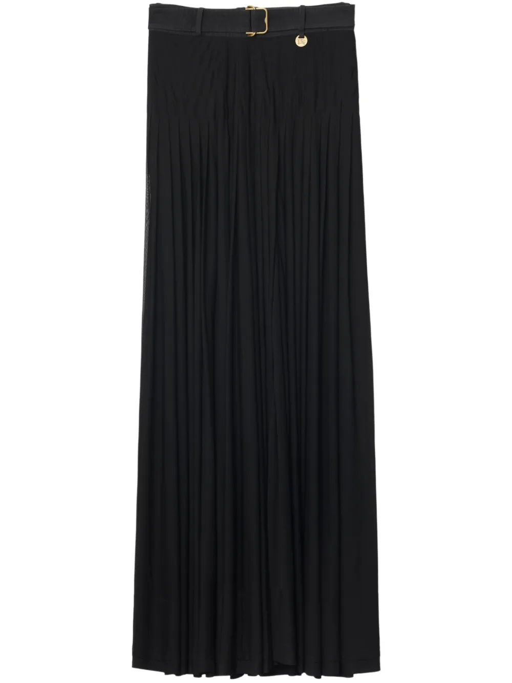 Burberry Maxi-plooirok Zwart