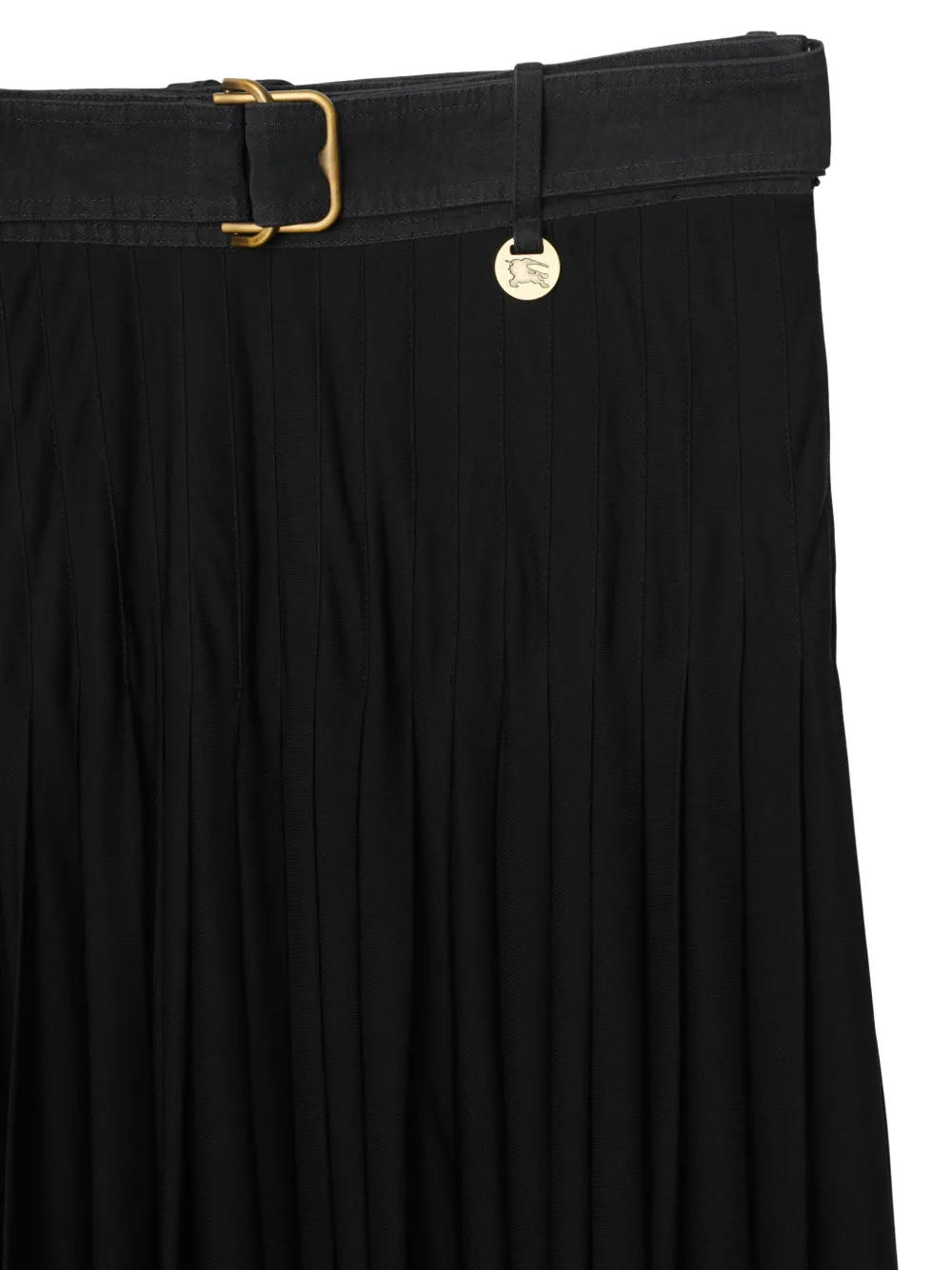 Burberry Maxi-plooirok Zwart