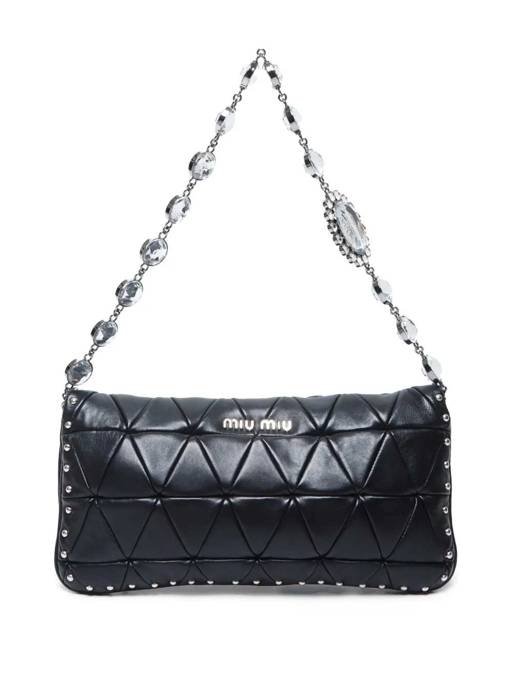 Miu Miu Pre-Owned 2010 matelassé shoulder bag - Zwart