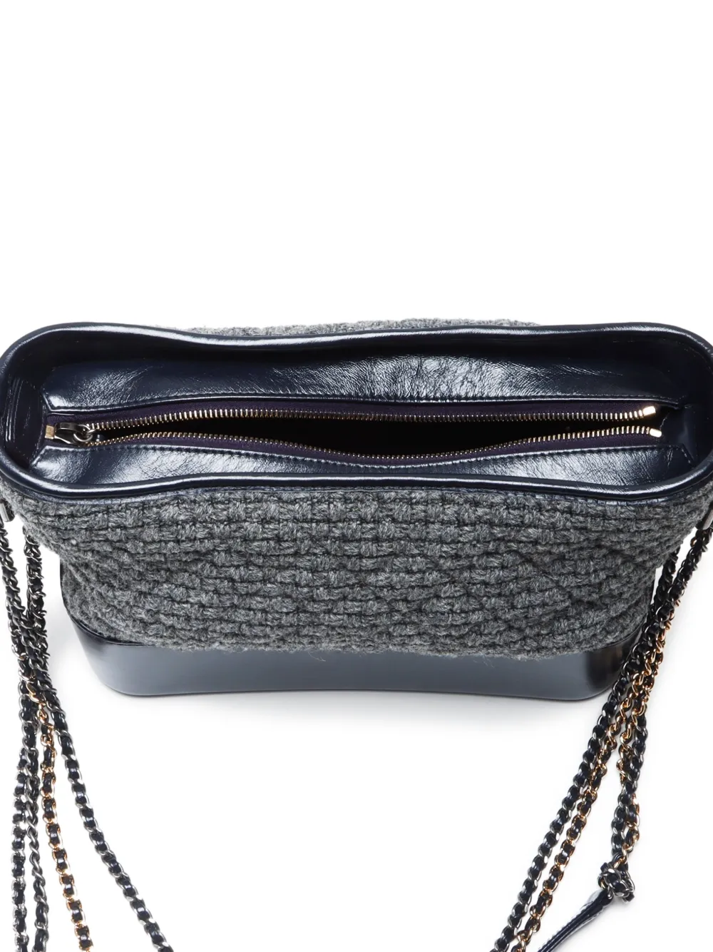 Pre-owned Chanel 2017 Gabrielle Shoulder Bag In Blue