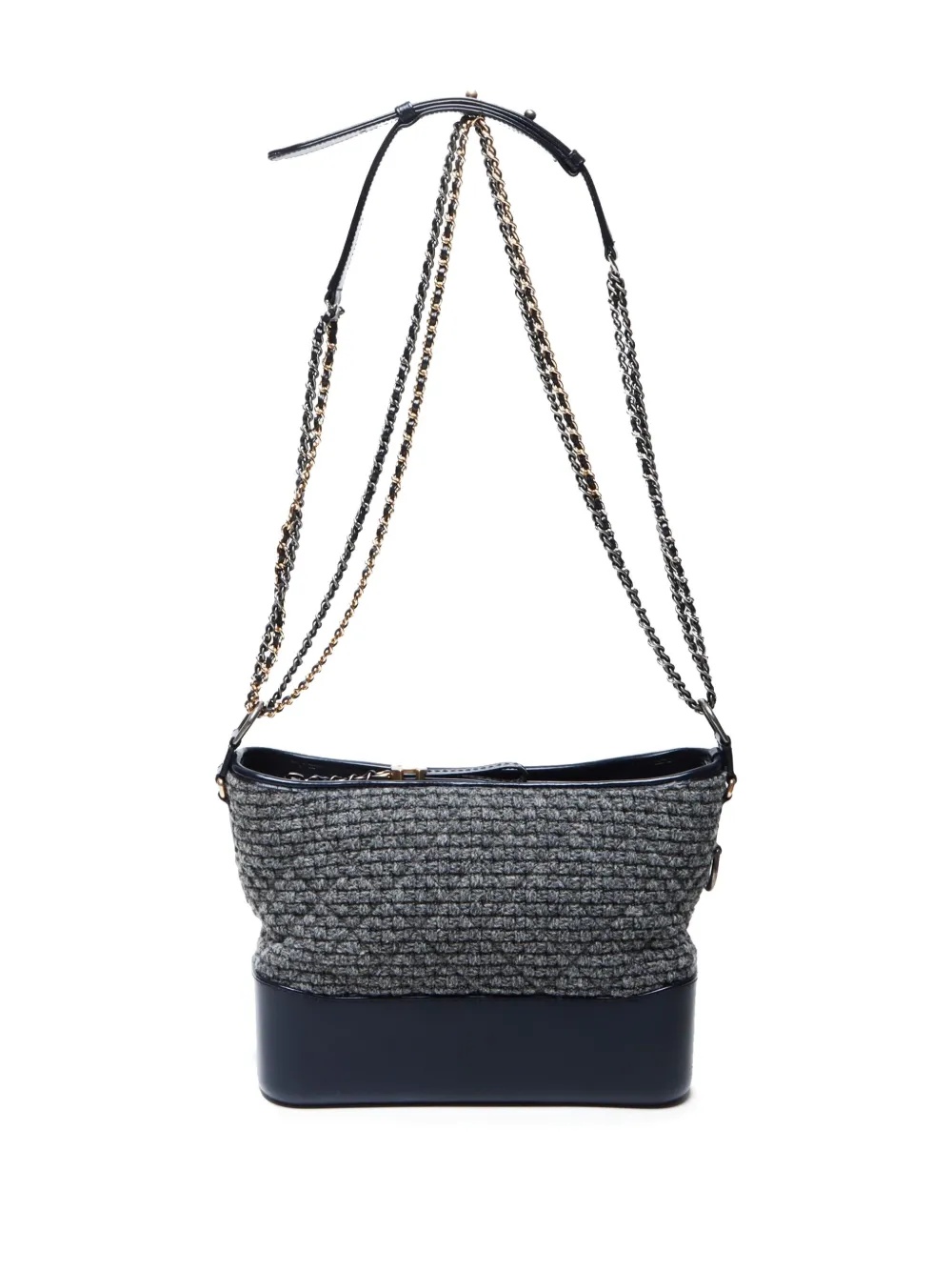 Pre-owned Chanel 2017 Gabrielle Shoulder Bag In Blue