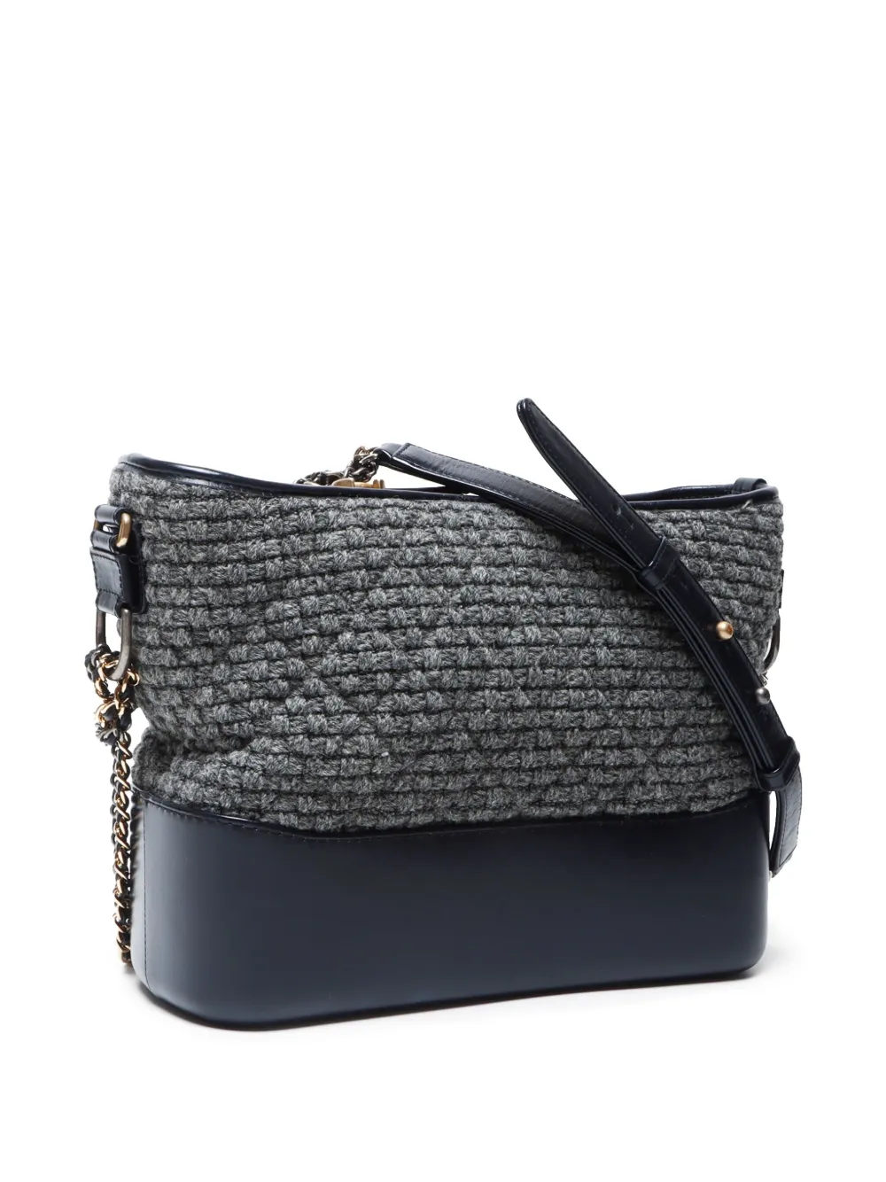Pre-owned Chanel 2017 Gabrielle Shoulder Bag In Blue