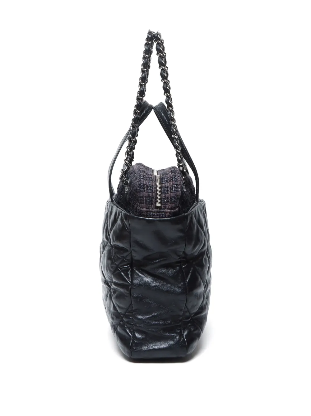 Pre-owned Chanel 2008-2009 Portobello Tote Bag In Black