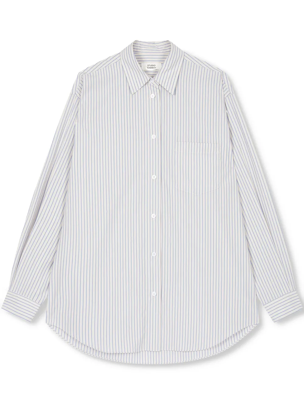 Studio Tomboy Striped Shirt In White