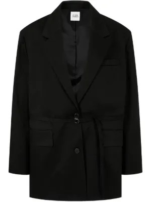 The Frankie Shop Bea single-breasted Oversize Blazer | Black