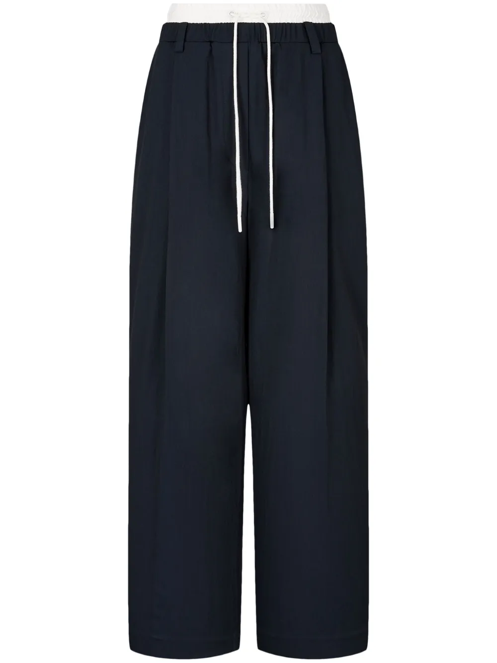 pleat-detail trousers