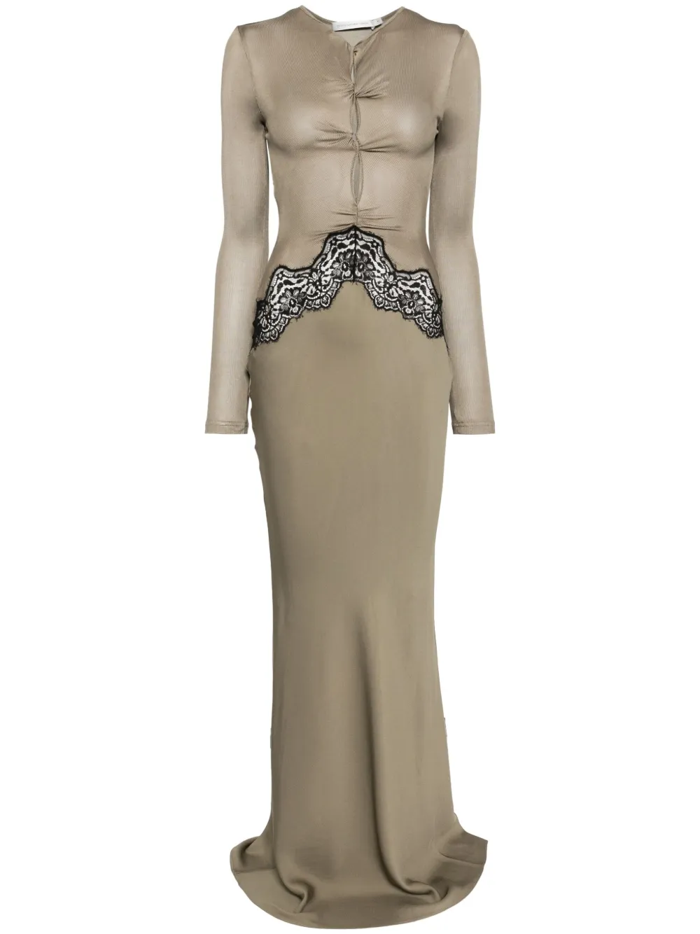 open twist verner lace dress