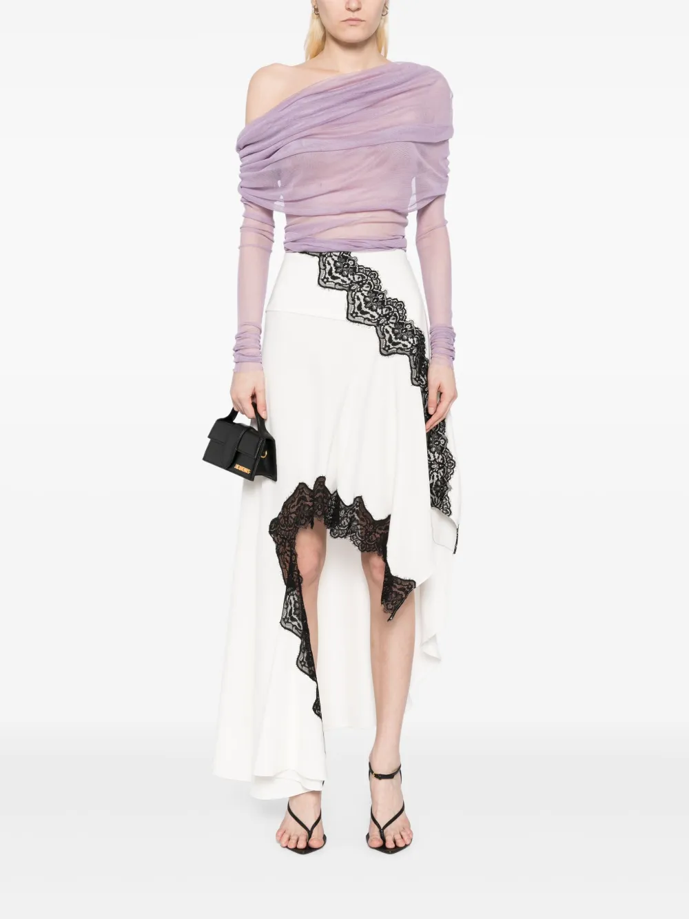 Christopher Esber falda Verner asimétrica con encaje | Faldas asimétricas y drapeadas | Image 2