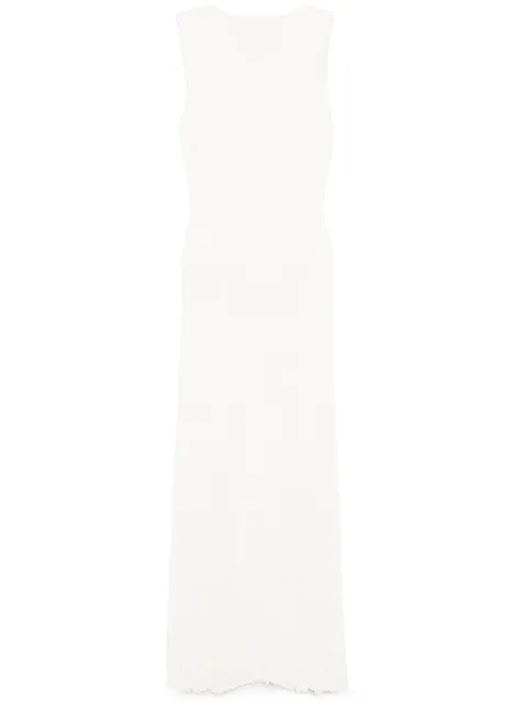 Christopher Esber Bateau whirl pleated knitted dress