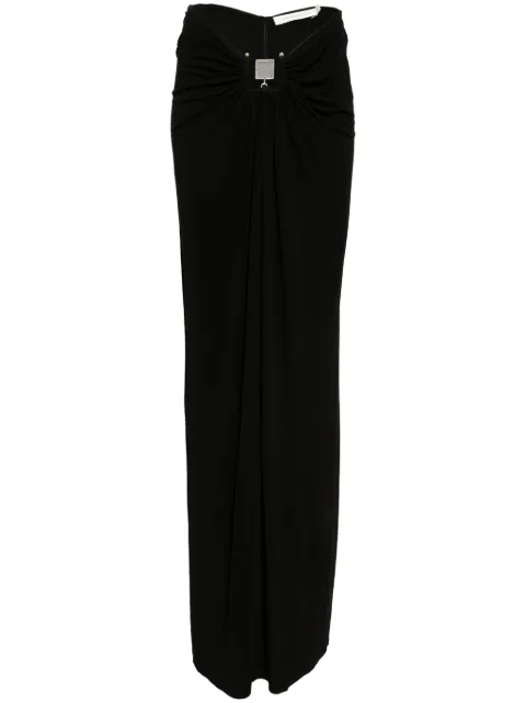 Christopher Esber Bezel quartz ruched skirt
