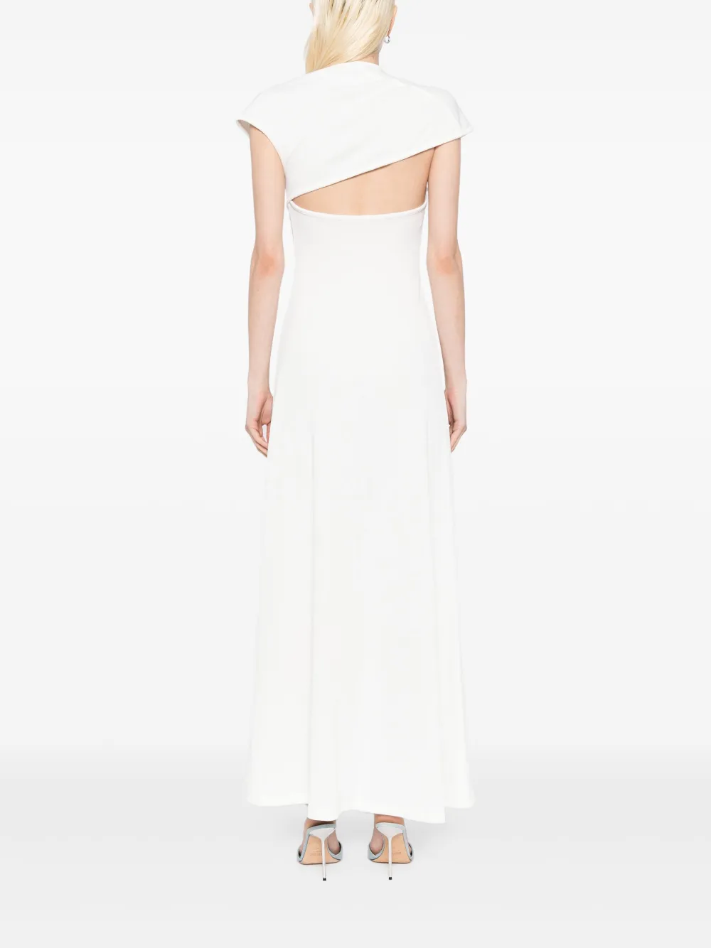 Christopher Esber Helix T-shirtjurk met kristallen Wit
