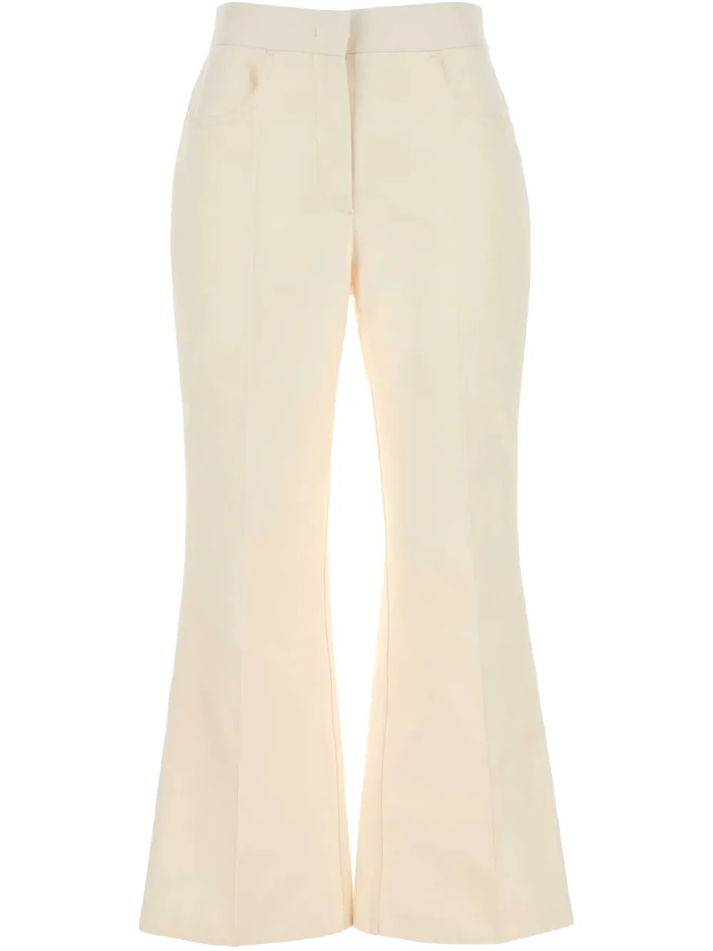 Jil Sander cotton flared trousers | White | Image 1