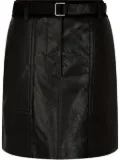 STUDIO TOMBOY belted leather mini skirt - Black