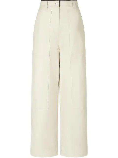 STUDIO TOMBOY faux-leather trousers