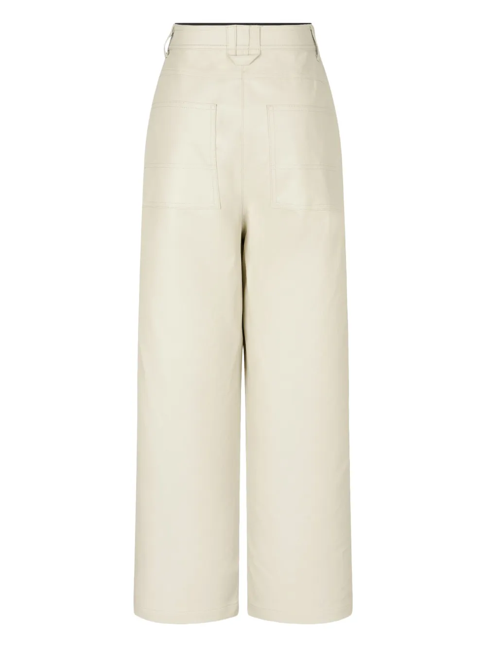 STUDIO TOMBOY Broek van imitatieleer - Beige