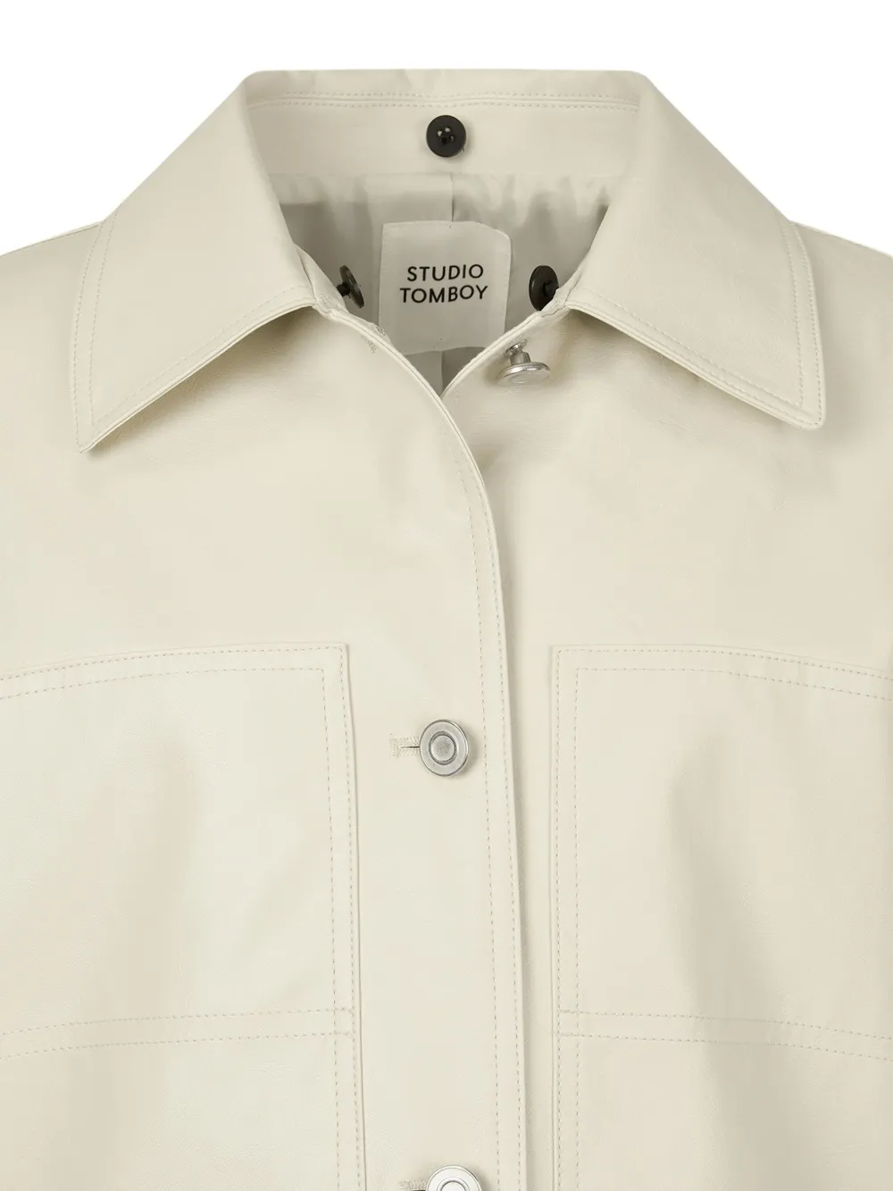 Studio Tomboy Detachable-hood Jacket In White