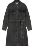 STUDIO TOMBOY denim midi dress - Black