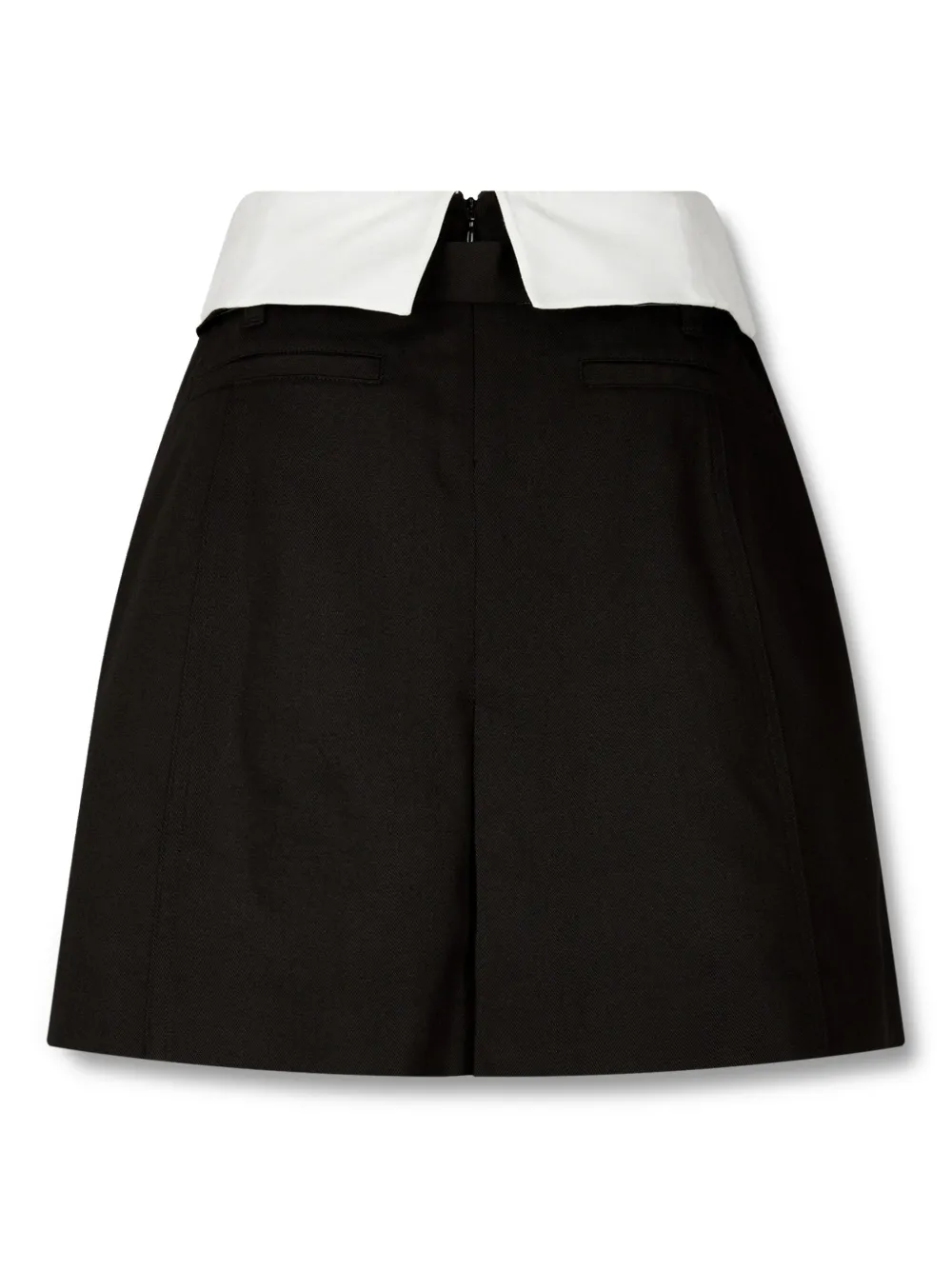 STUDIO TOMBOY Mini-rok met contrasterende afwerking Zwart