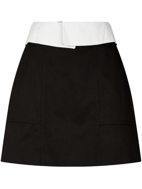 STUDIO TOMBOY contrast-edge mini skirt