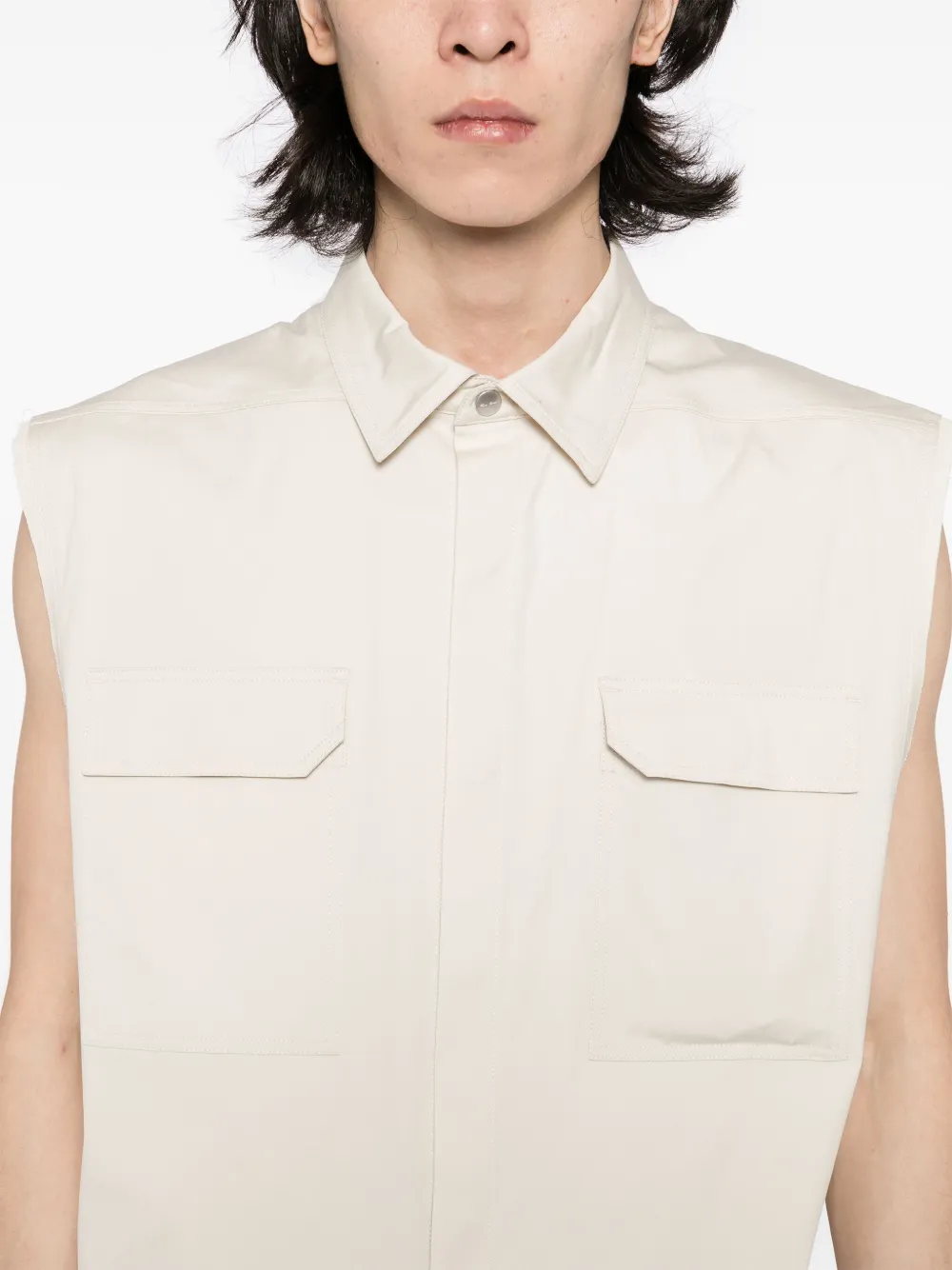 Rick Owens Hollywood Runway Jumbo overhemd Wit