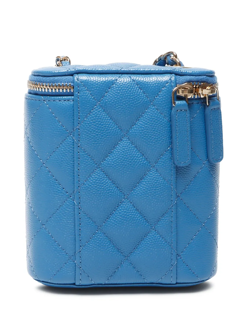 CHANEL Pre-Owned 2019-2020 kleine Vanity schoudertas - Blauw