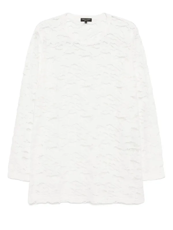 COMME des GARCONS HOMME PLUS レース COMME DES GARCONS HOMME PLUS | RASCHEL LACE LONG SLEEVE TEE