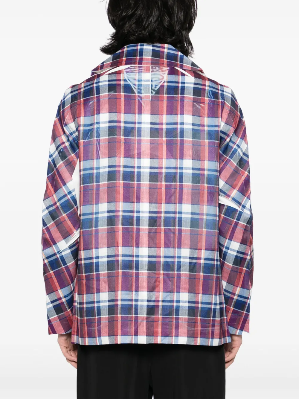 Comme Des Garçons Shirt Geruite blazer Blauw