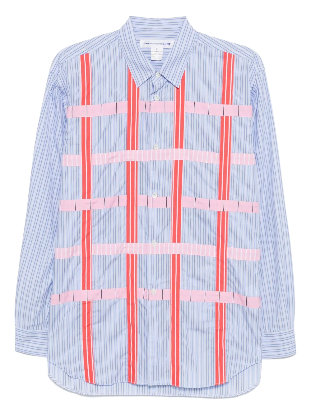 Comme Des Garçons Shirt stripe-print shirt - ブルー Comme Des Garçons Shirt stripe-print shirt - ブルー