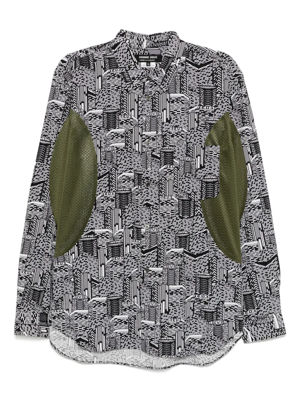 Comme des Garçons Homme Deux playera con motivo abstracto | negro | Image 1