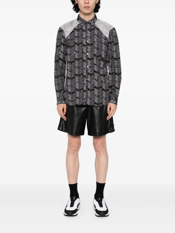 Comme Des Garçons Homme Deux Striped Shirt | Black | FARFETCH