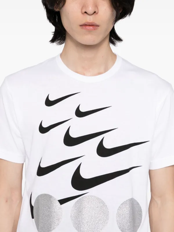 COMME des GARCONS★nike ロゴプリント コットンTシャツ CG1 Black Comme Des Garçons x Nike ロゴ Tシャツ | ブラック